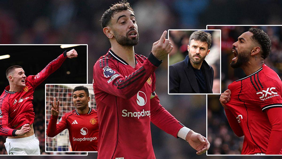 开云体育下载-B费破纪录+卡塞米罗破门！曼联3-1胜维拉稳居前三，欧冠资格稳了